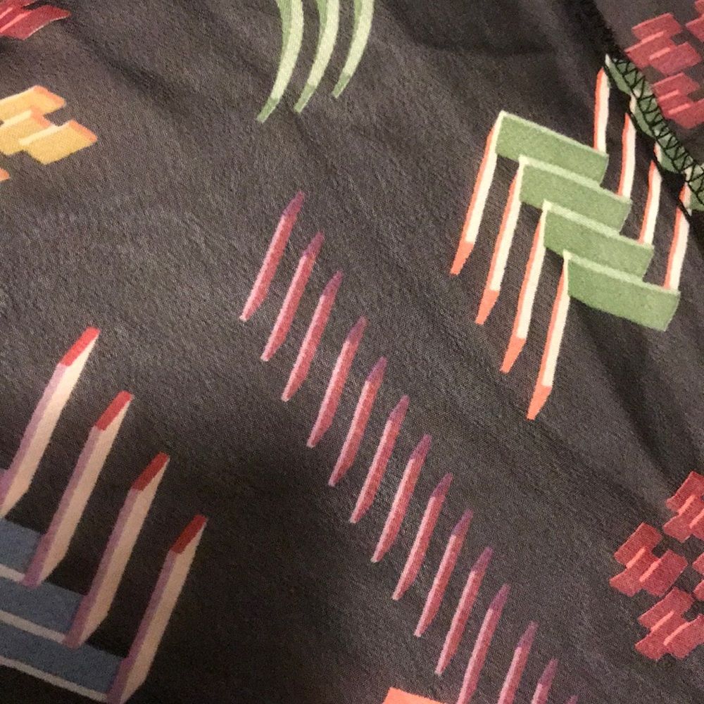 Black Multi Color Print Shirley - image 5